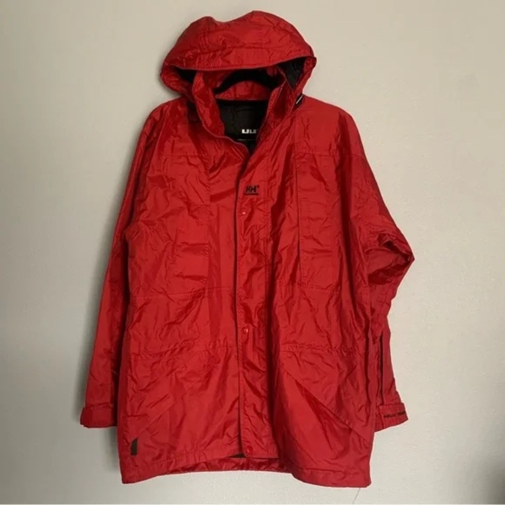 Helly Hansen Helly tech crimson red hooded shell windbreaker jacket size M